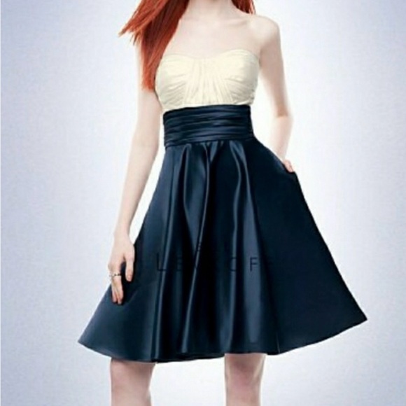 Bill Levkoff Dresses & Skirts - Bill Levkoff navy and white formal dress